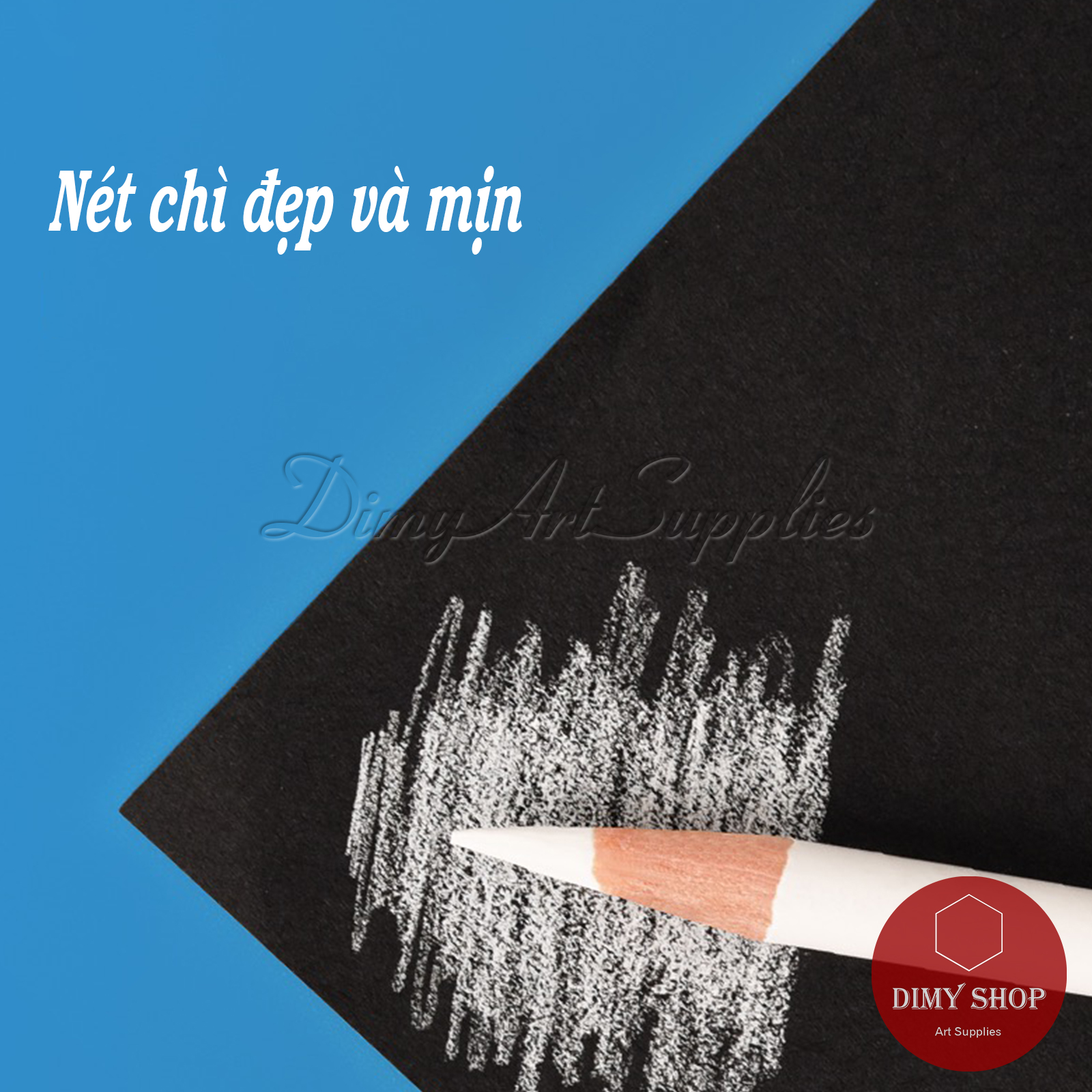 Bút Chì Trắng Marie's C7302 (Chì than trắng)