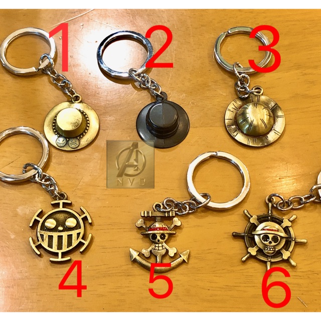 Móc khoá One piece Luffy nhiều mẫu