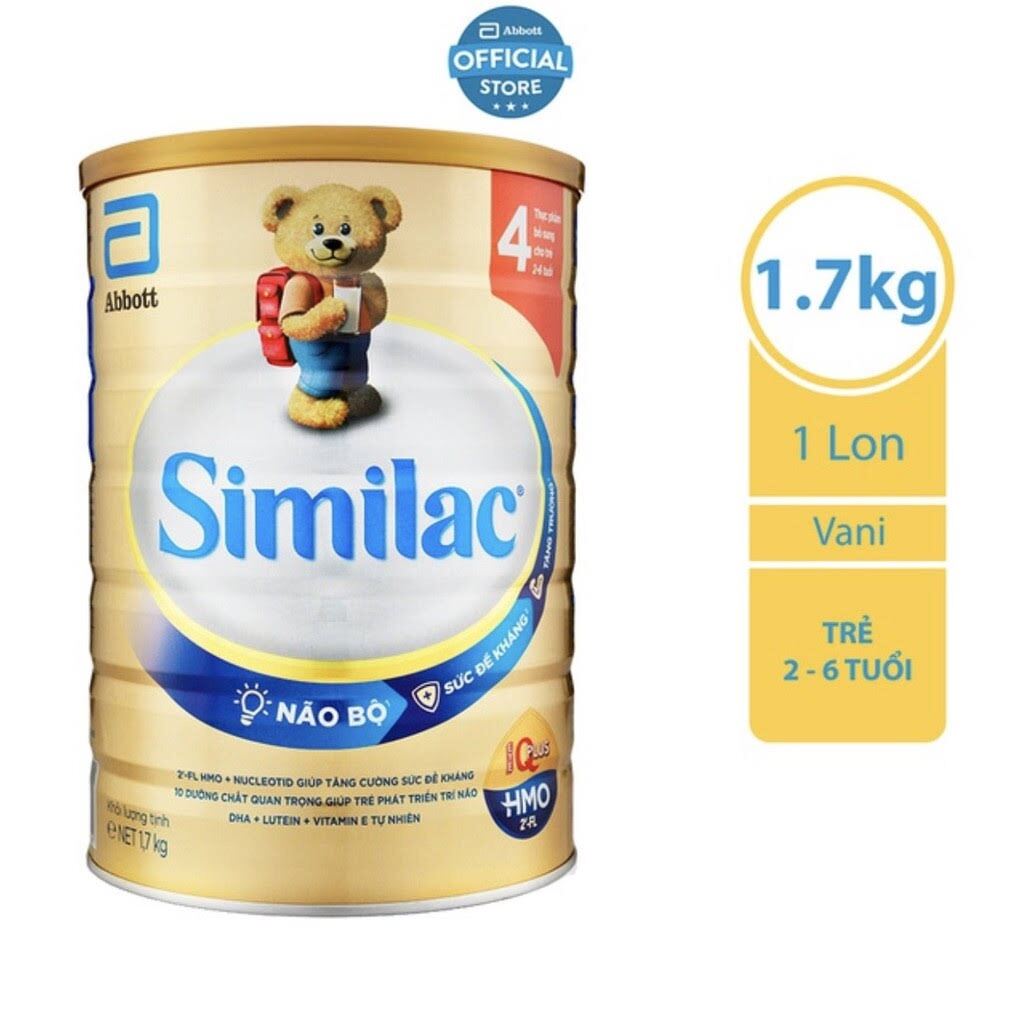 [MẪU MỚI] Sữa Bột Similac 4 1.7Kg Đột Phá Dinh Dưỡng 5G