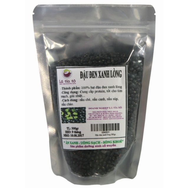 ĐẬU ĐEN XANH LÒNG HỮU CƠ_500Gram