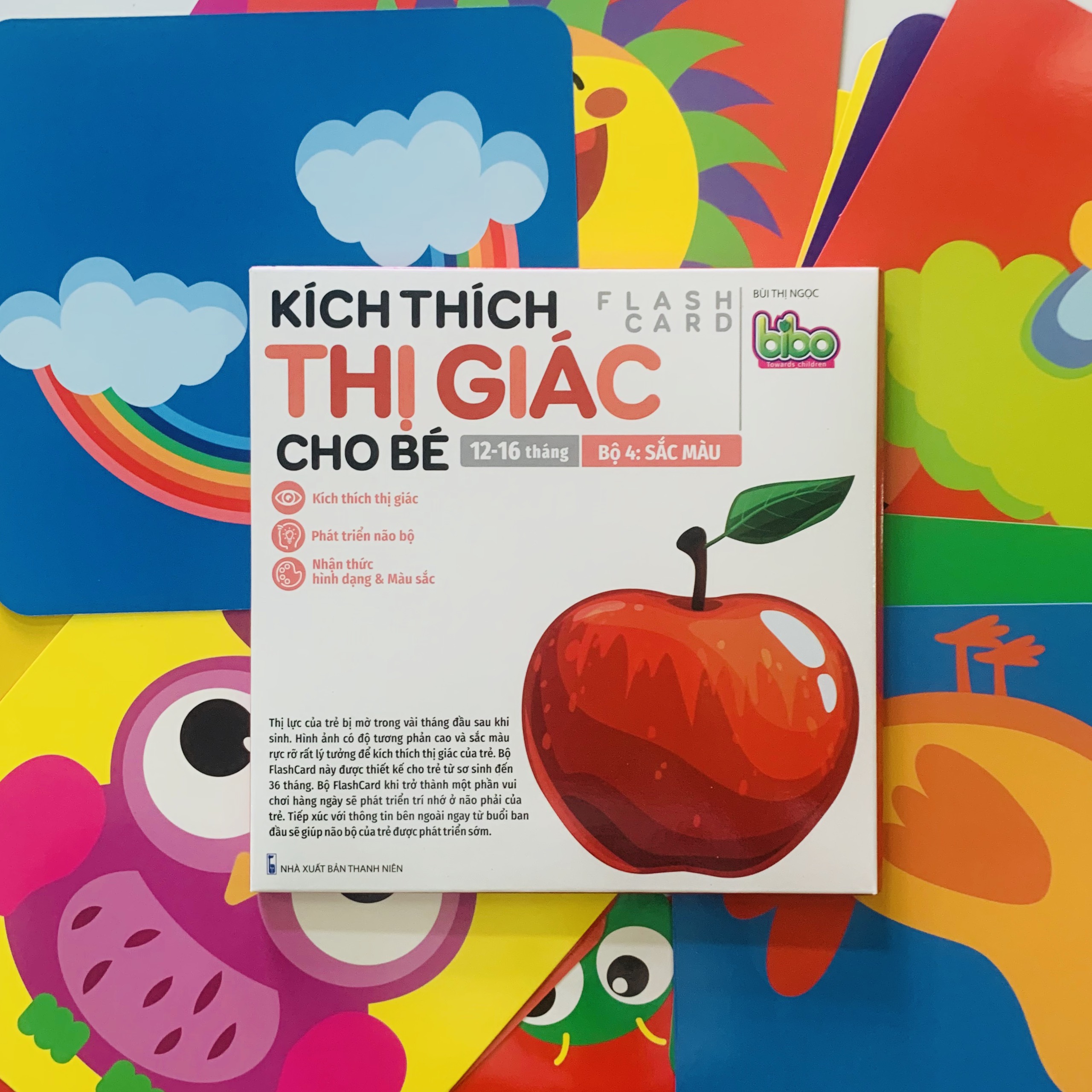 [FLASHCARD] Bộ Thẻ Kích Thích Thị Giác Cho Bé (từ 0-16 tháng tuổi)