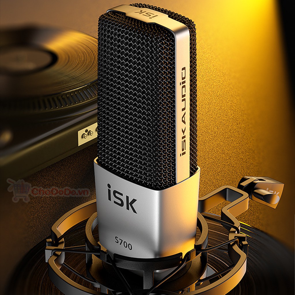Mic thu âm chuyên nghiệp ] mic thu âm isk s700 micro thu âm cao cấp isk s700 âm trong tiếng ấm vỏ hợp kim sang trọng – mic thu âm đa năng(loại tốt - mic thu âm cao cấp sử dụng cho phòng thu, mic livestream bigo, hát karaoke, bảo hành 12t.