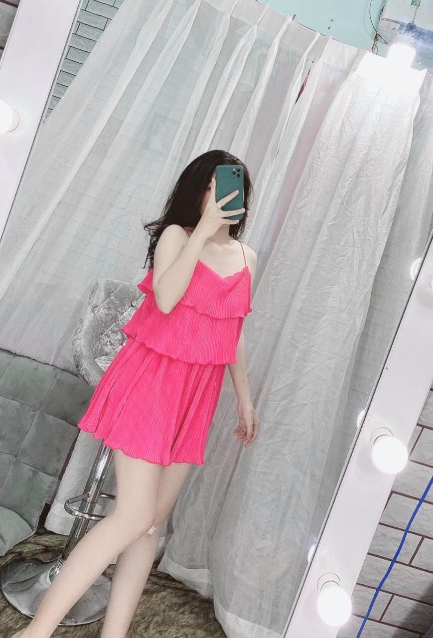 [HCM]ĐẦM VOAN MẶC NHÀ 2 DÂY XẾP TẦNG SIÊU DỄ THƯƠNG 294