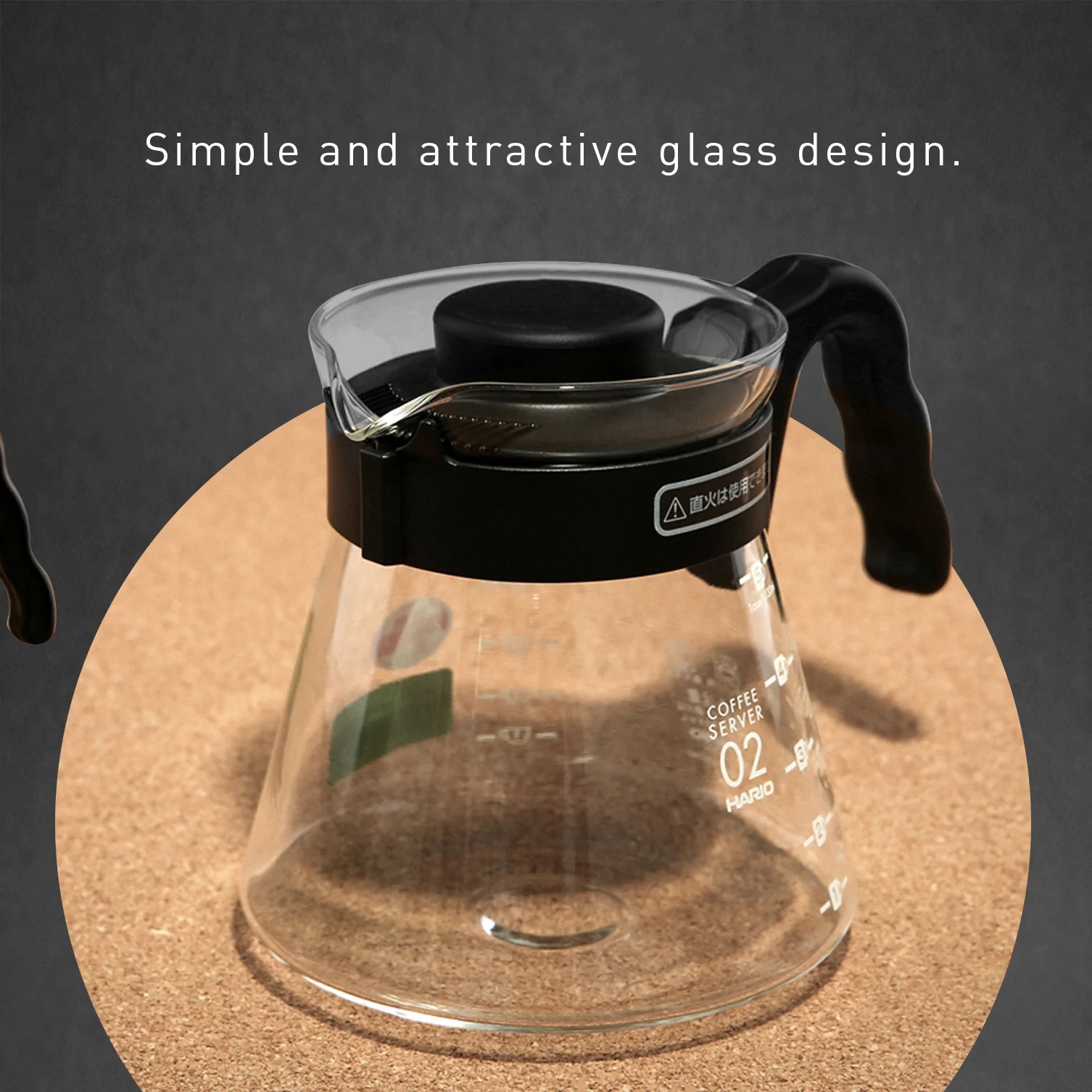 Bình Nước Thủy Tinh Phục Vụ Cà Phê Hario V60 Coffee Server