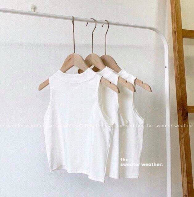[HCM]Áo croptop ba lỗ chất thun thái co giãn kiểu dáng basic tôn dáng bao đẹp
