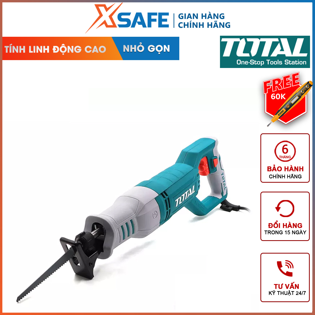 Chainsaw sword portable total TS100806 chainsaw sword have voltage 220V, 750 W, no-load speed 900-3300 rpm, speed change flexible saw wood, cutting is much metal iron, aluminum, zinc genuine in [XTools] [xsafe]