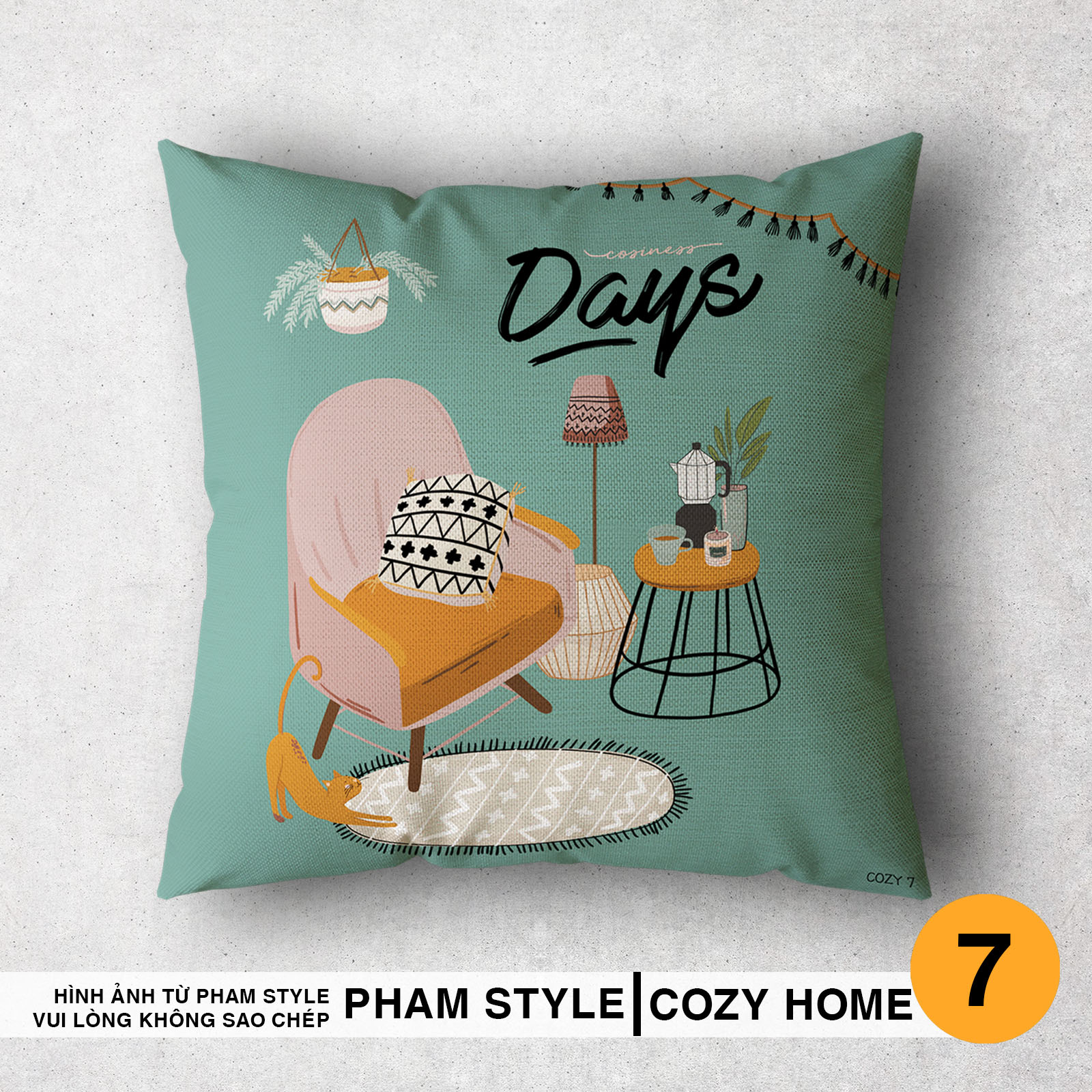 Vỏ Gối Sofa Trang Trí COZY HOME (No1-No20) (45x45cm)
