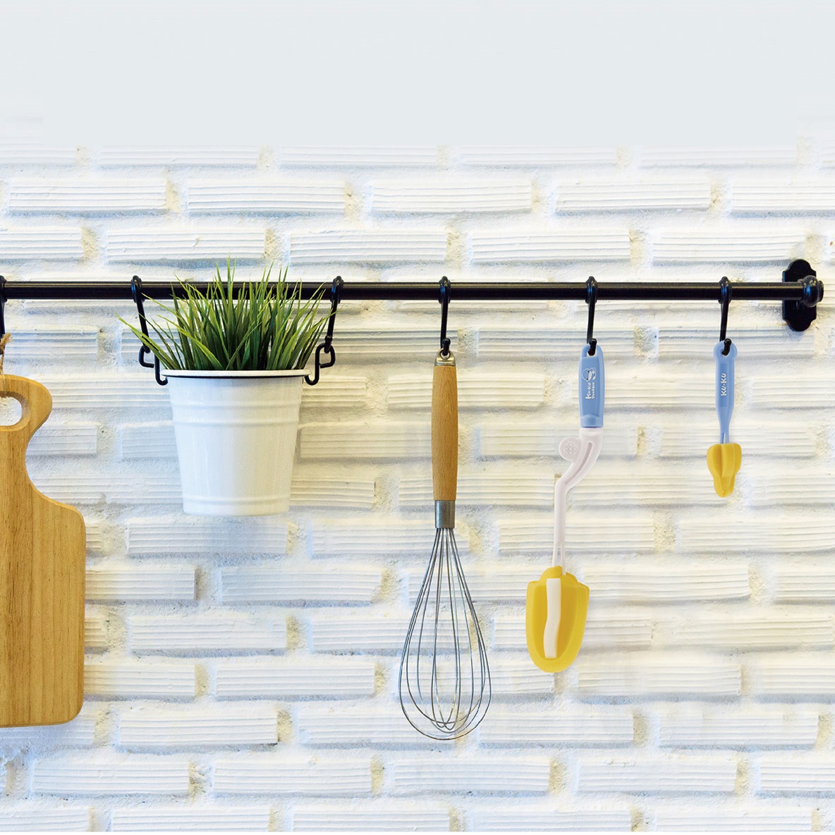 bộ 2 cọ rửa bình sữa KUKU ku5343a