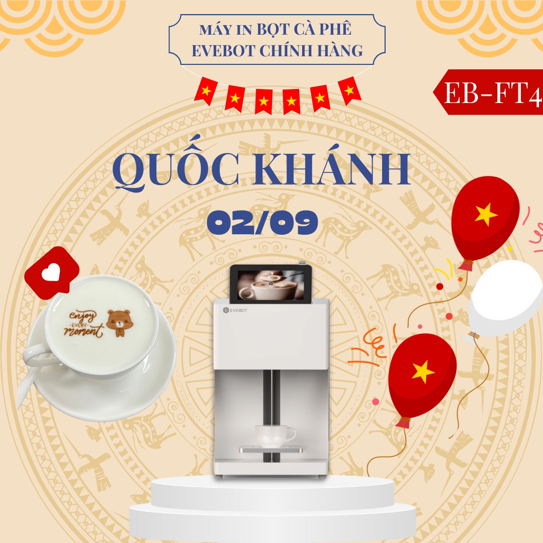 Máy in bọt cà phê EB-FT4 (In một màu)