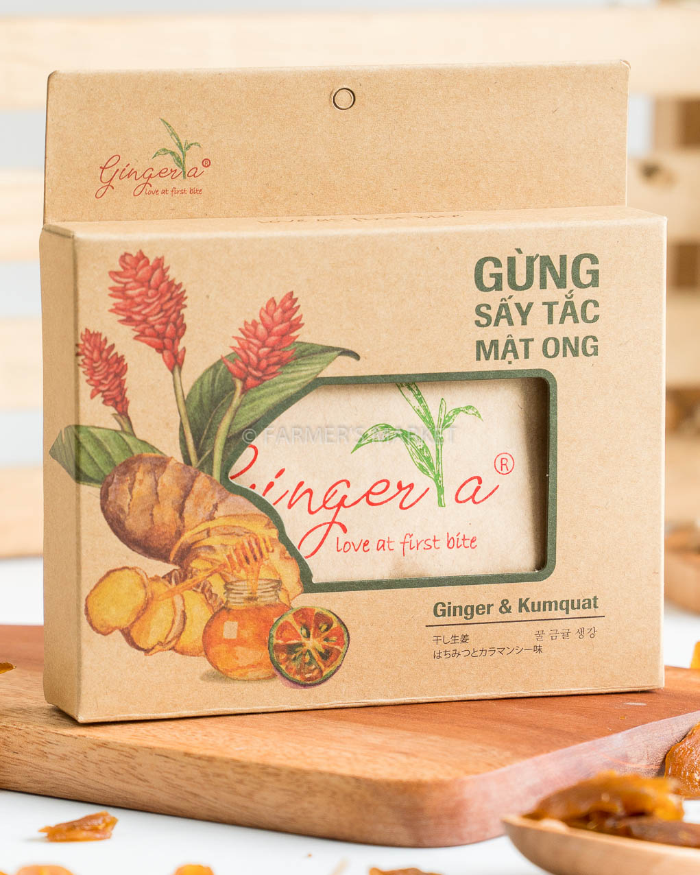 [HCM]HỘP GỪNG SẤY TẮC MẬT ONG 70GR