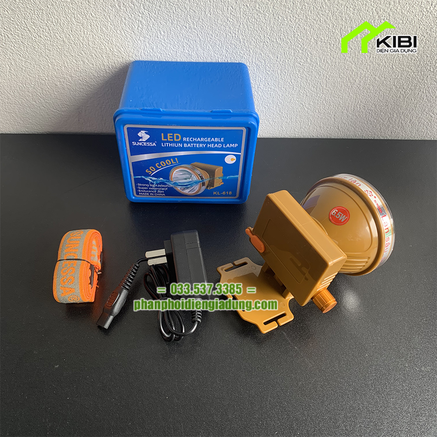 Đèn pin đội đầu siêu sáng, đèn pin led siêu sáng KL-618