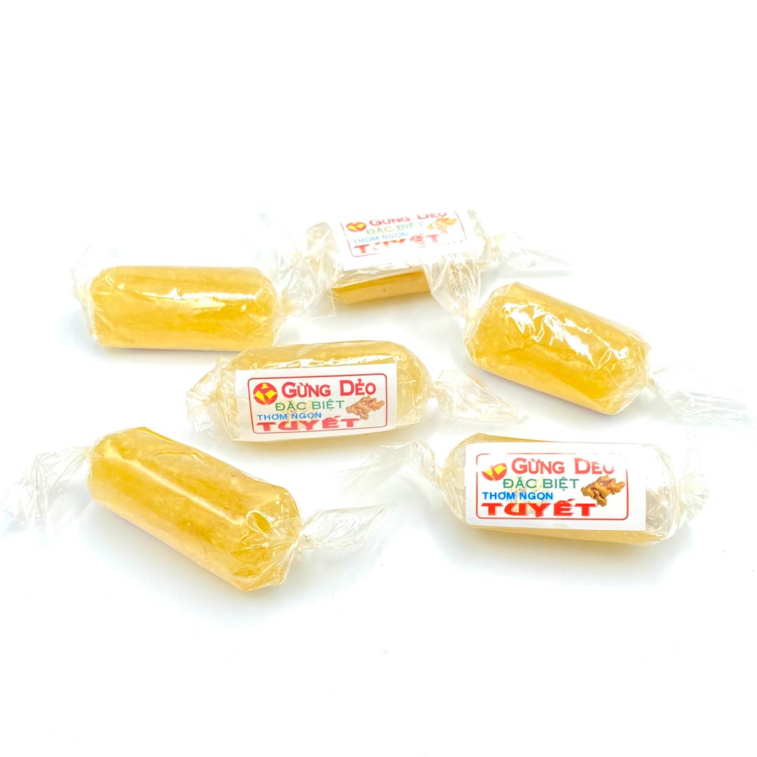 Mứt Gừng Huế Dẻo Tuyết 500G
