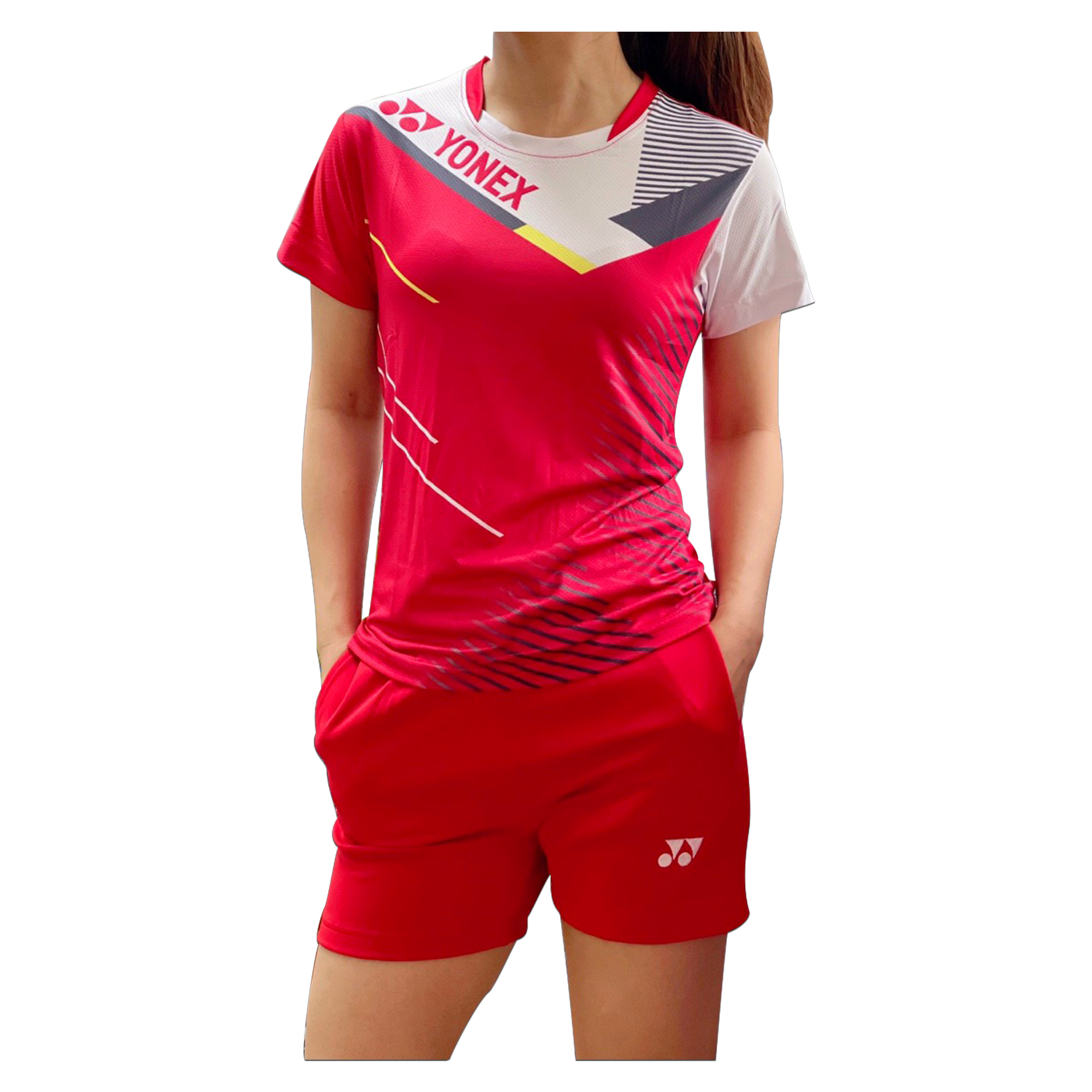 Áo cầu lông Yonex 2020 Nam Nữ Đỏ AT30