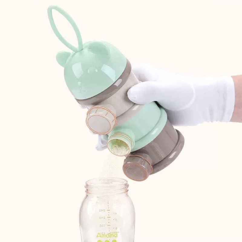Hộp chia sữa và thức ăn 3 tầng HCS01