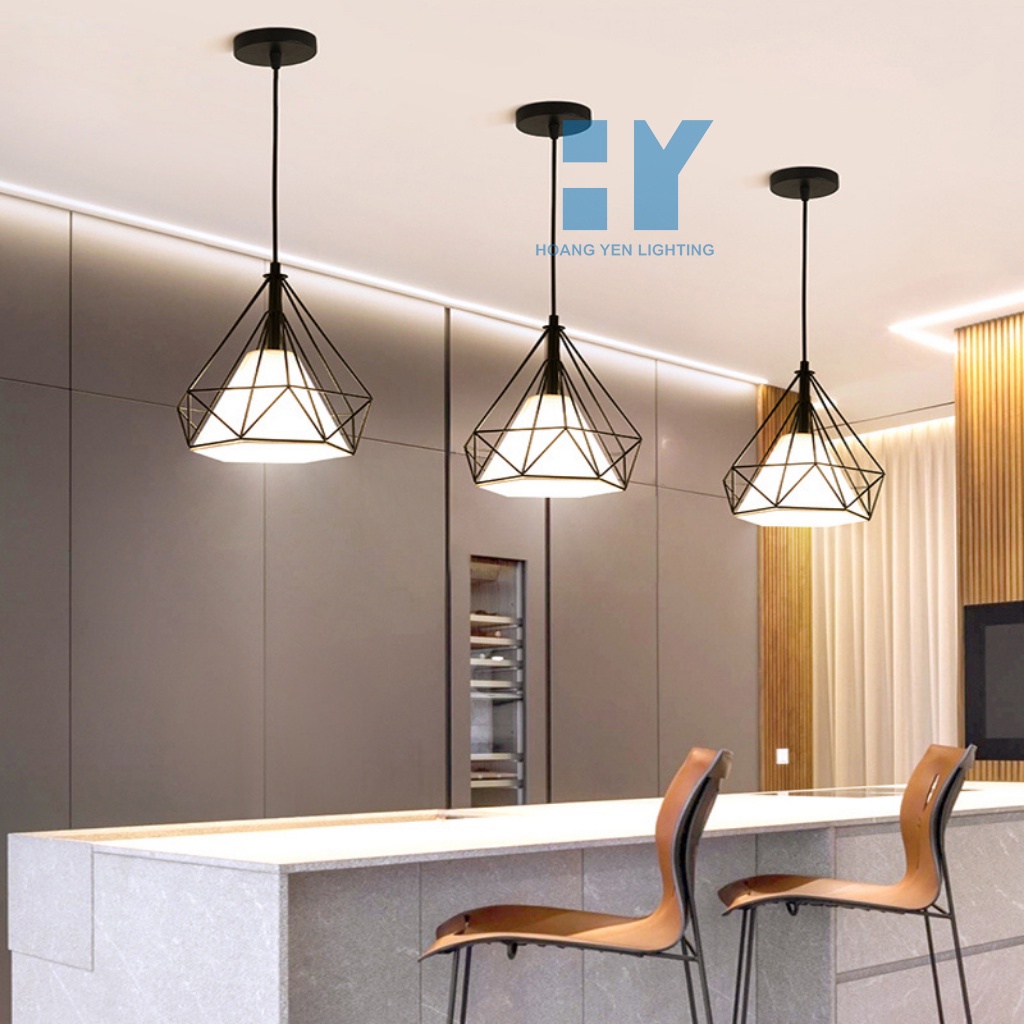 Bộ 3 Đèn Thả Kim Cương - Tặng Bóng Led