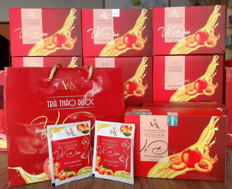 🍑 Trà Thảo Dược Vị Đào - Hỗ Trợ Giảm Béo🍑