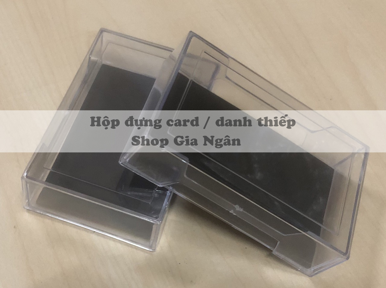 Hộp Mica Đựng NameCard, Danh Thiếp (combo 10 hộp)