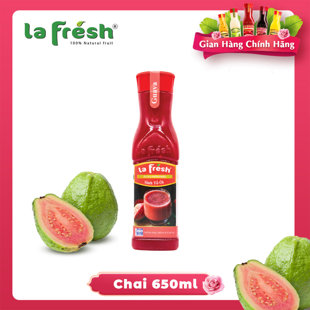 Sinh Tố Ổi Lafresh Đà Lạt Chai 650ml