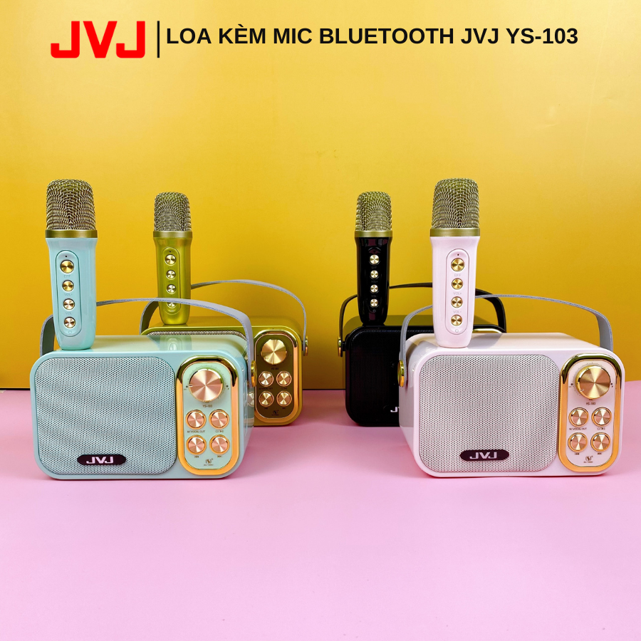 Loa bluetooth mini karaoke kèm mic JVJ YS-103 Không dây, kèm mic hát,icro Không dây, hỗ trợ hiệu ứng âm thanh, công suất loa lớn, Bass cực chuẩn, công suất 5W - Bảo hành 6 Tháng,loa bluetooth hát karaoke, loa mini bluetooth,loa hát karaoke mini