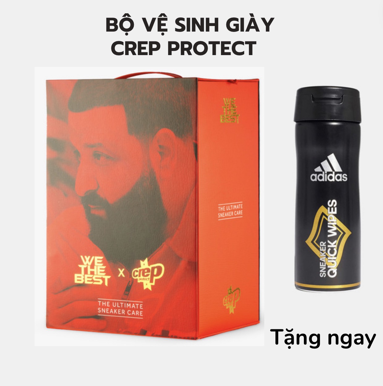 Crep protect x dj khaled box set - bộ vệ sinh chăm sóc giầy crep protect “limited”
