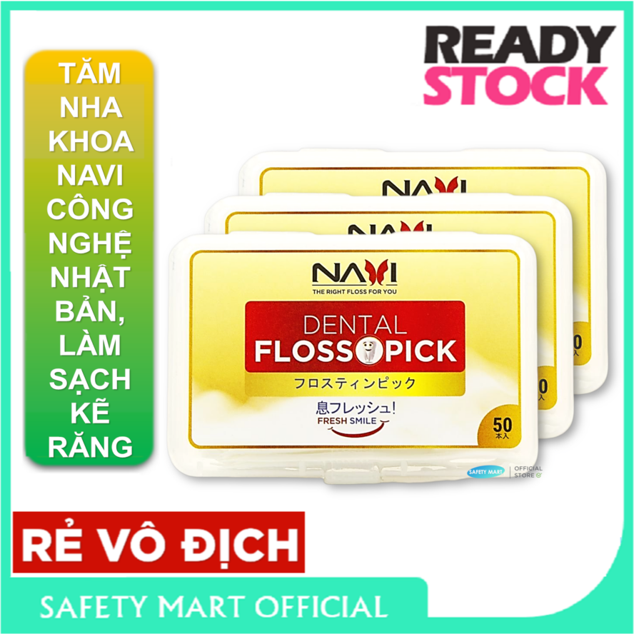 Box of 50 PCs toothpick floss Navi, adult/children Japan Technology, toothpick interdental, swab only dental floss dental, only toothpick dental, plastic toothpick dental toothpick dental floss, toothpicks-genuine goods safety Mart official