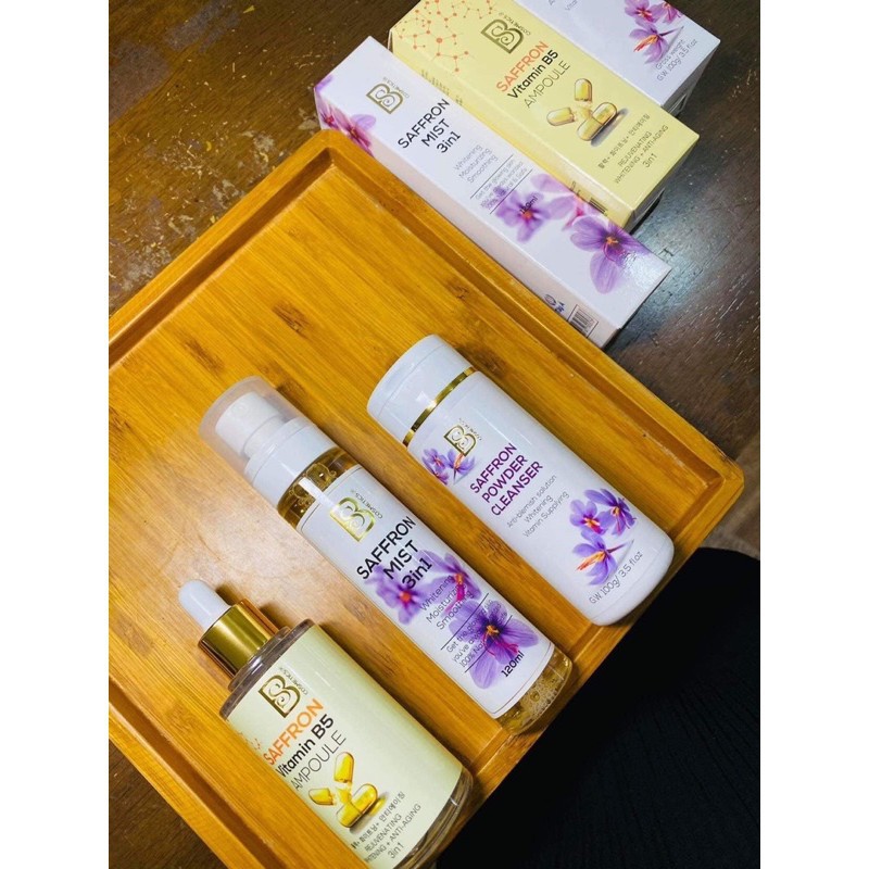 Bột rửa mặt Saffron - Saffron powder clean 3 in 1 Mo&MM