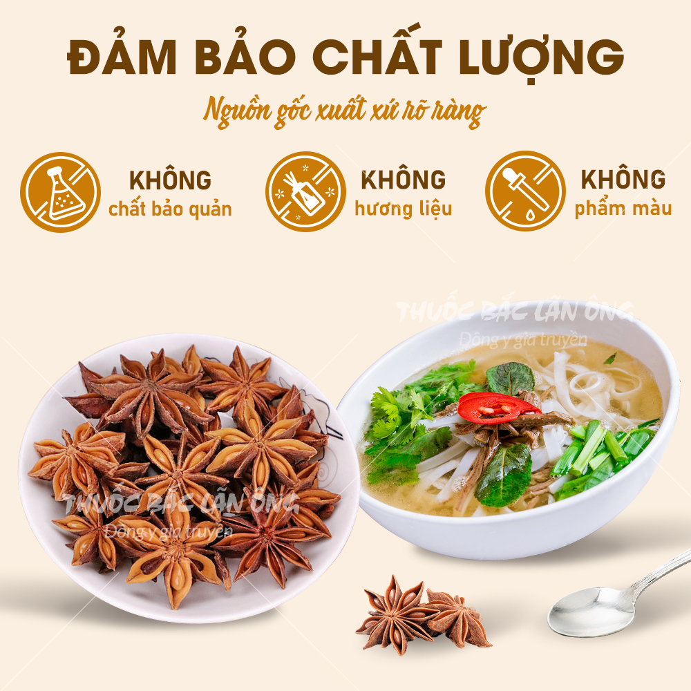 Hoa hồi 100g, đại hồi khô thơm nồng tự nhiên, gia vị cho nhiều món ngon