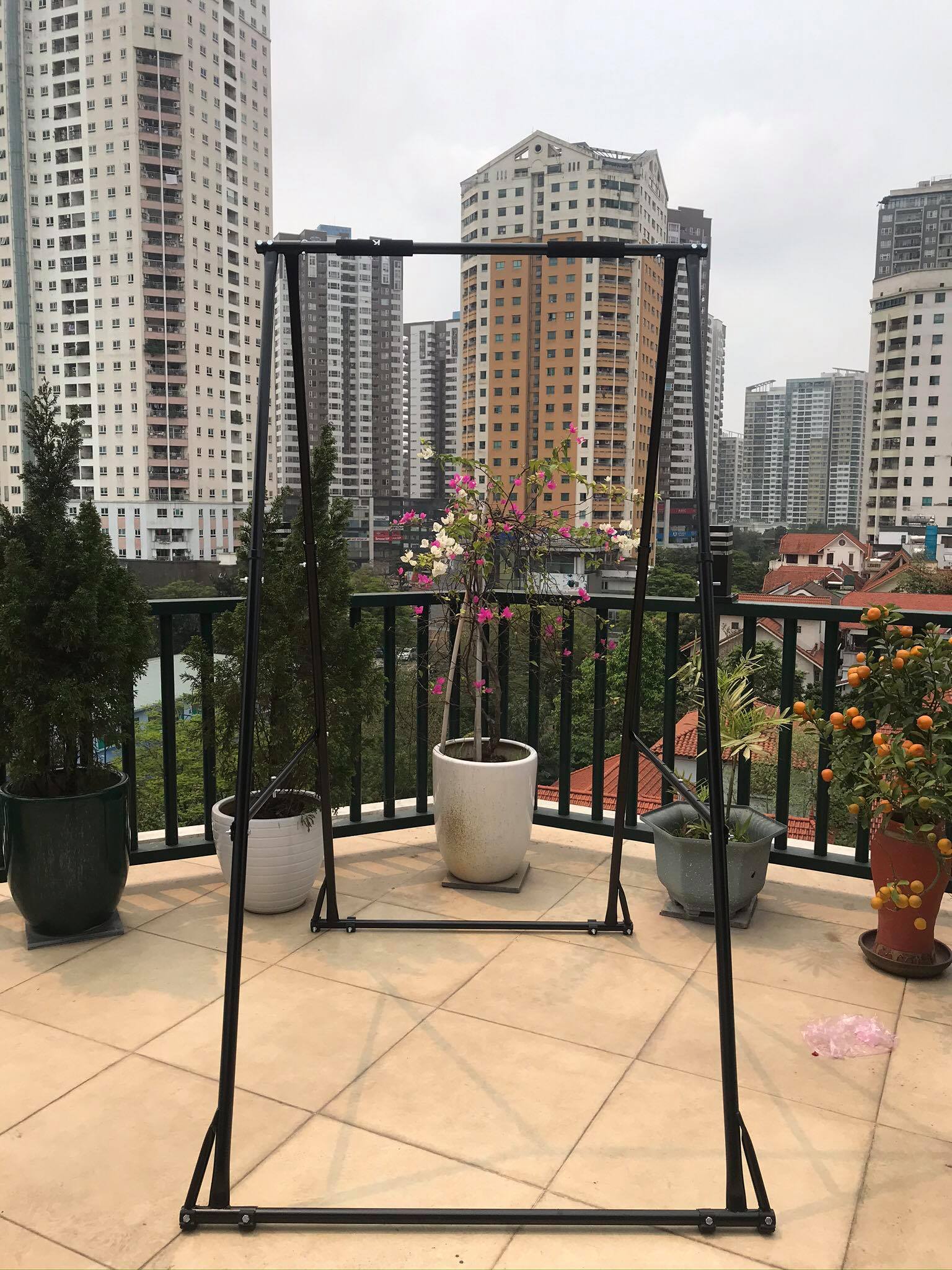 Khanh Dinh single bar 1 tier code kt1.1518-for height of 1m40 to 1m80 and weight of less than 120kg