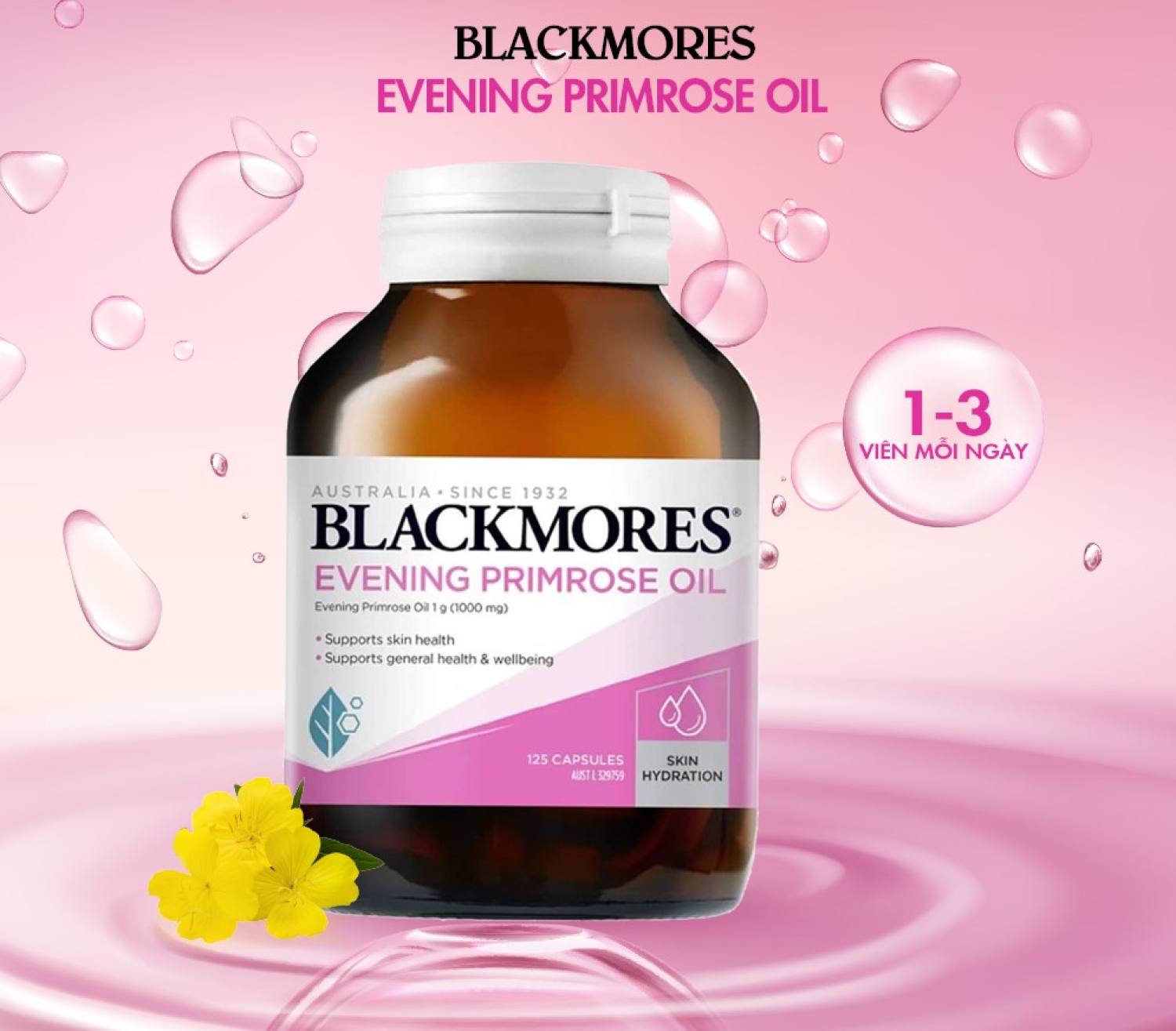 Tinh dầu hoa Anh Thảo -Blackmores Evening primrose oil (190 viên ) thumbnail