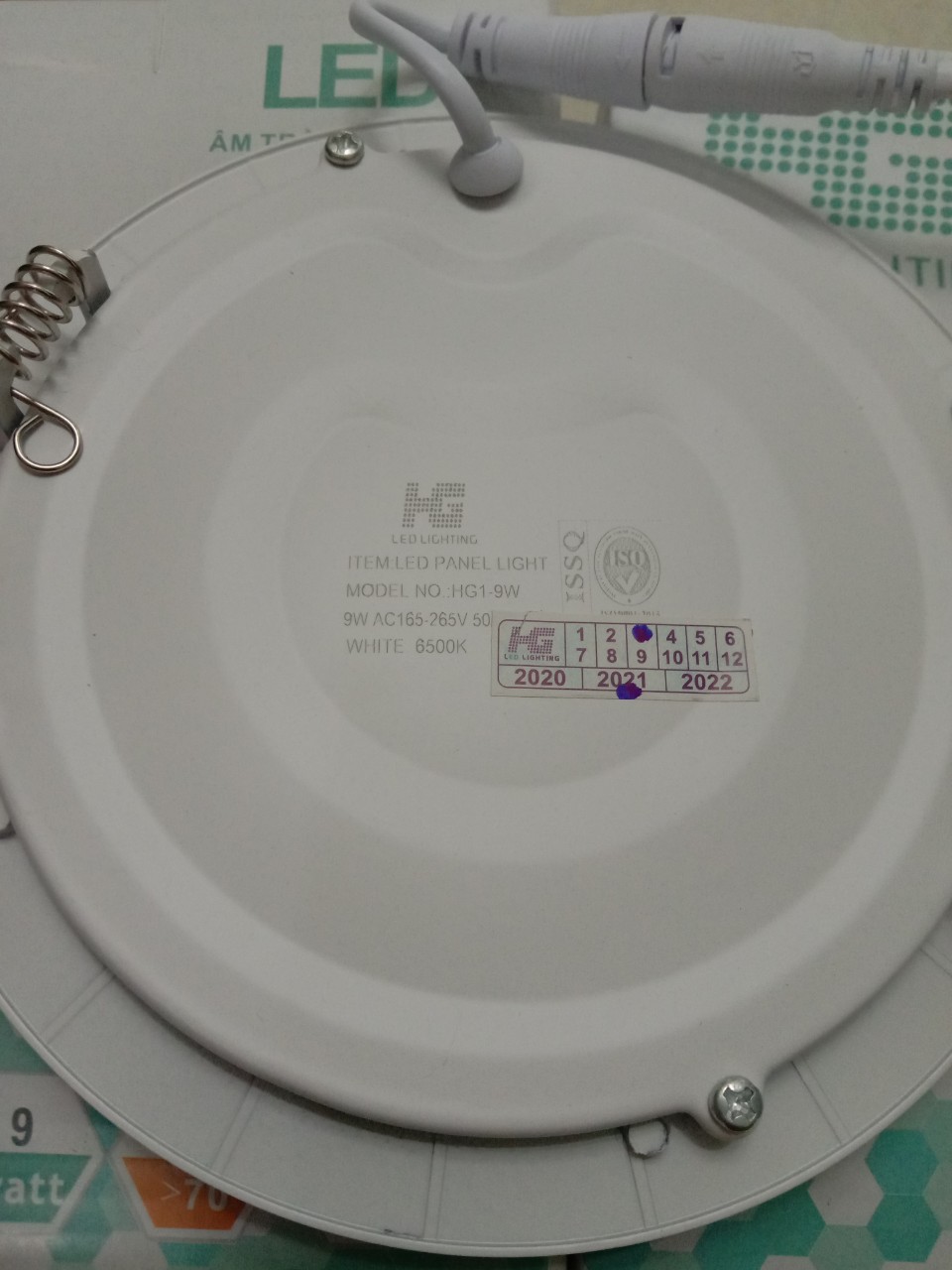 Đèn led âm trần siêu mỏng 9w