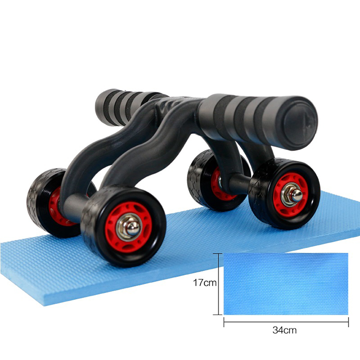 >> SO SÁNH GIÁ MÁY TẬP BỤNG GIẢM CÂN | Shopee Lazada Sendo Tiki 20 Con lăn tập cơ bụng 4 bánh cao cấp giá rẻ làm săn chắc cơ bụng, máy tập cơ bụng làm giảm mỡ bụng giảm cân, giảm eo chịu lực tốt cao cấp bên bỉ - kèm hộp và thảm lót đầu gối bst1224