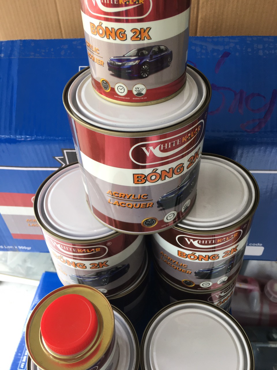 DẦU BÓNG 2K XINGFA DÙNG CHO SẮT KẼM, GỖ CẶP 1.2KG