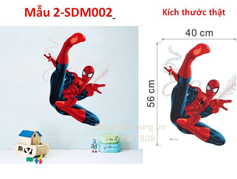 Decal siêu nhân decal người nhện decal bé trai
