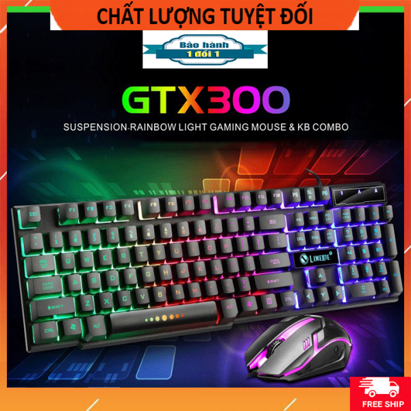 Bảng giá [Tặng lót chuột w3] Combo chuột và bàn phím GTX 300 chuyên game giá rẻ ( Bảo hành 3 tháng ) Phong Vũ