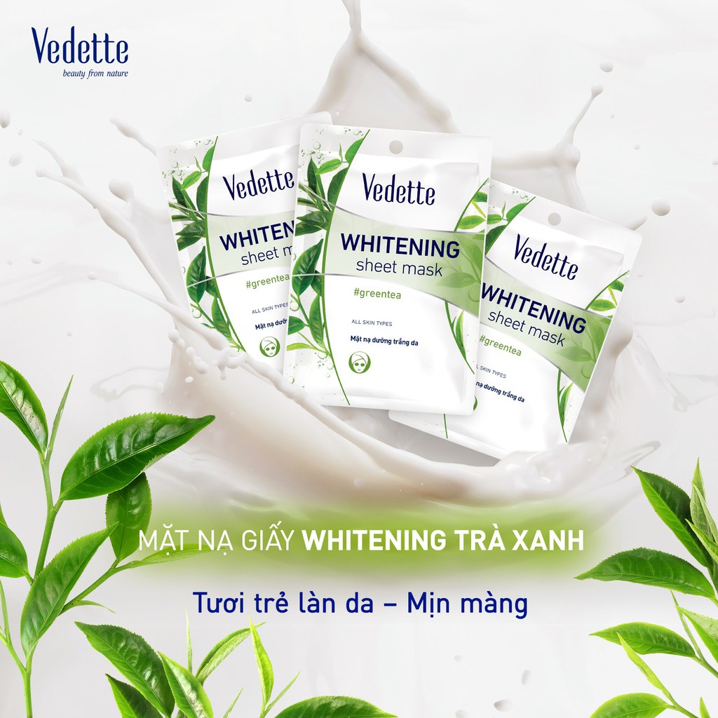 Mặt nạ giấy Vedette Trà Xanh 22ml (TPM018)