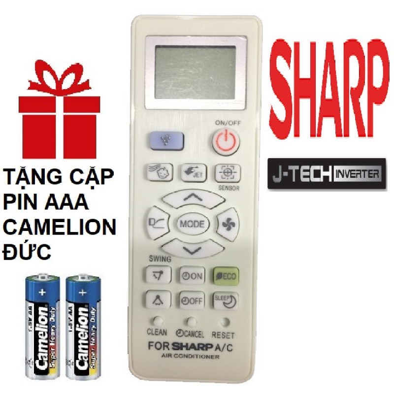 Điều khiển điều hoà Sharp đa năng cho các dòng 1 chiều 2 chiều Remote máy lạnh sharp đa năng