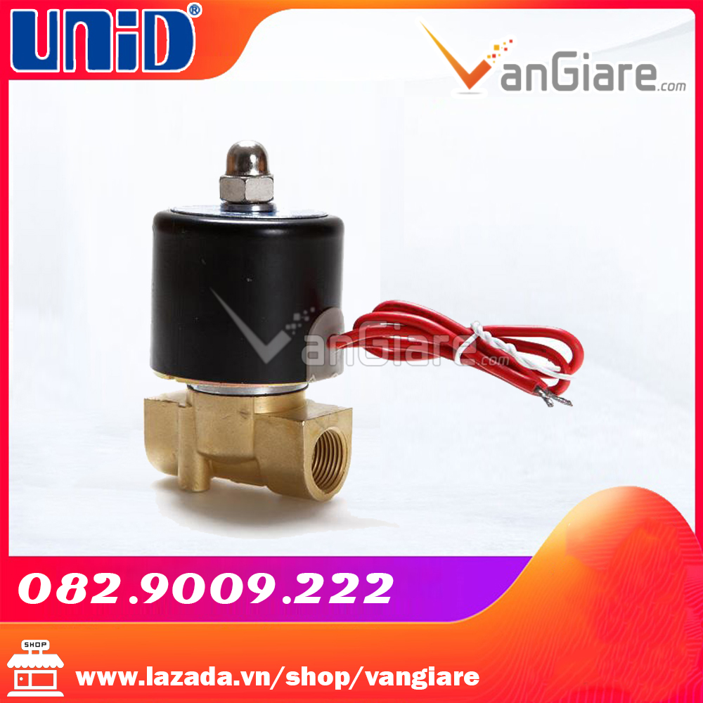 Van điện từ 17mm (Đầu coil nhập XỊN) UD10 Uni-D (12v, 24v, 110v, 220v), UW tròn