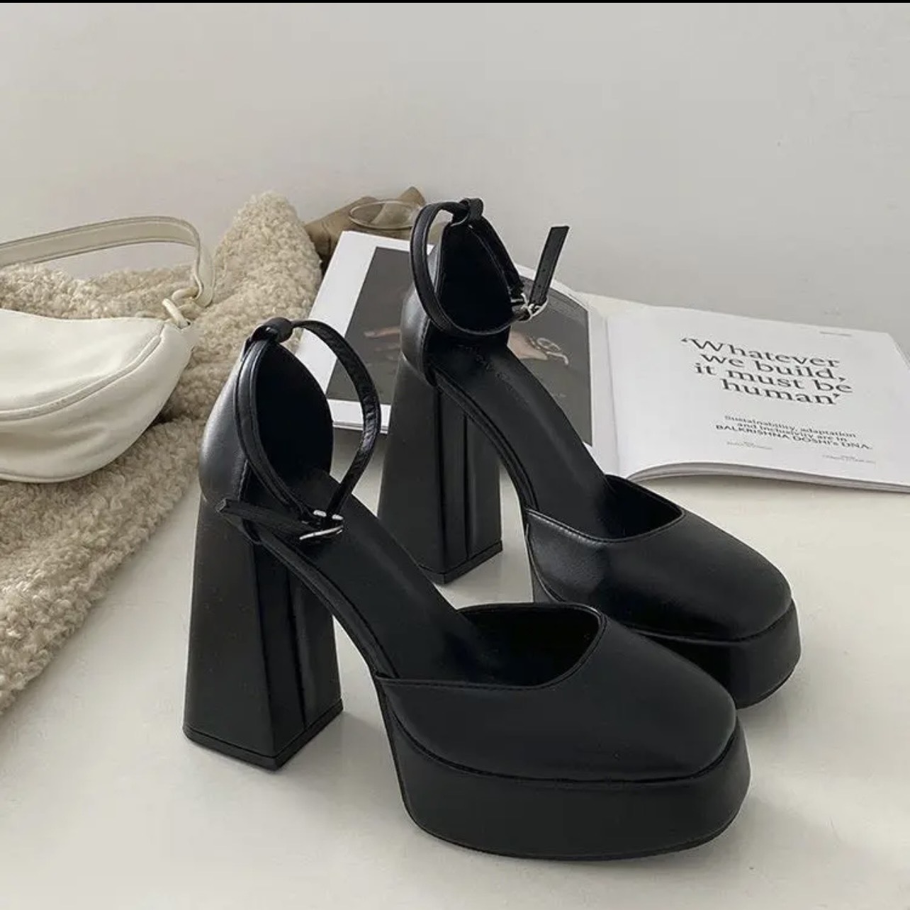 giày cao gót đế đúp 12cm
