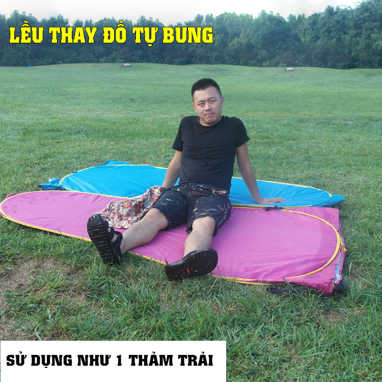 Lều thay đồ cắm trại tự bung, lều vệ sinh dã ngoại kín đáo bền đẹp dùng cho du lịch dã ngoại cắm trại tiện lợi gấp gọn - DCP15