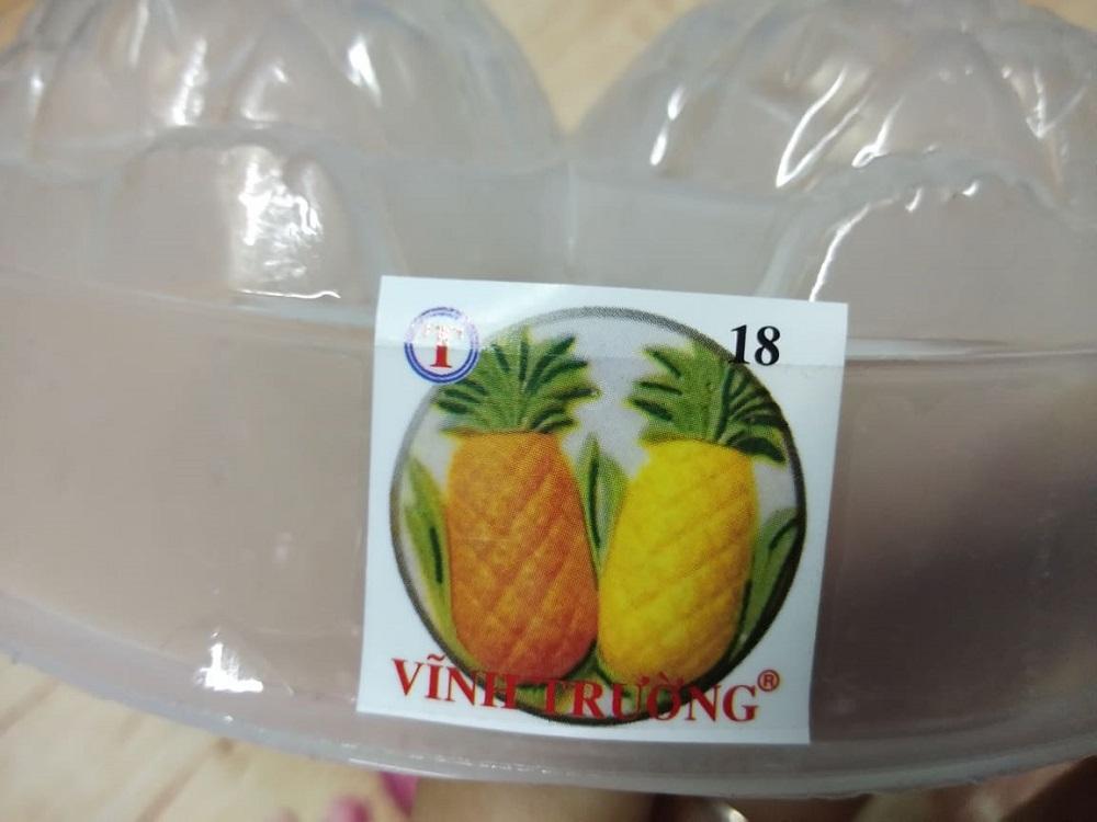 KHUÔN RAU CÂU HÌNH HAI QUẢ THƠM 20 CM