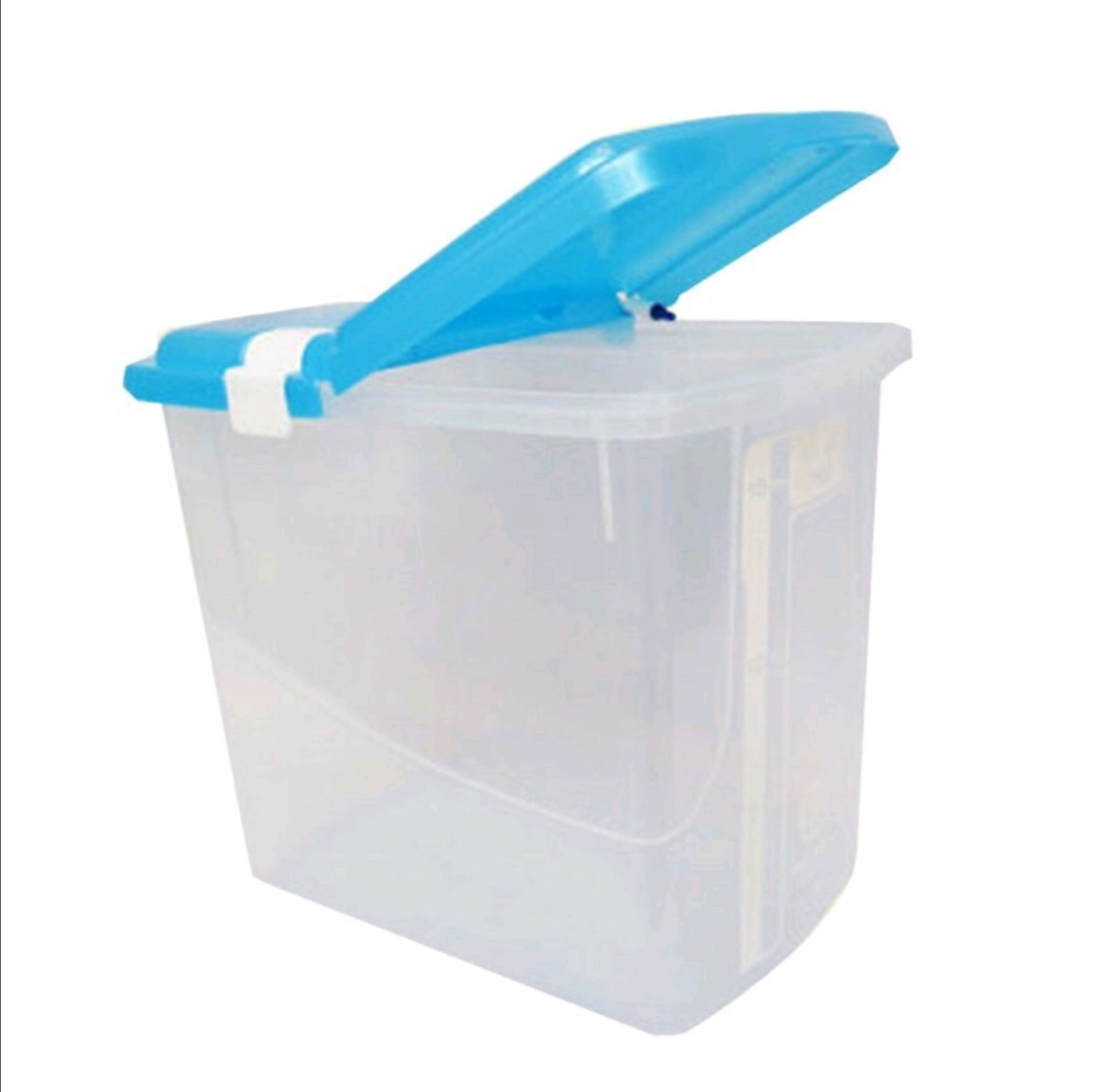 Thùng đựng gạo 15kg có nắp nhựa Việt Nhật plastic 5355. Kích thước: 32 x 32 x 34cm