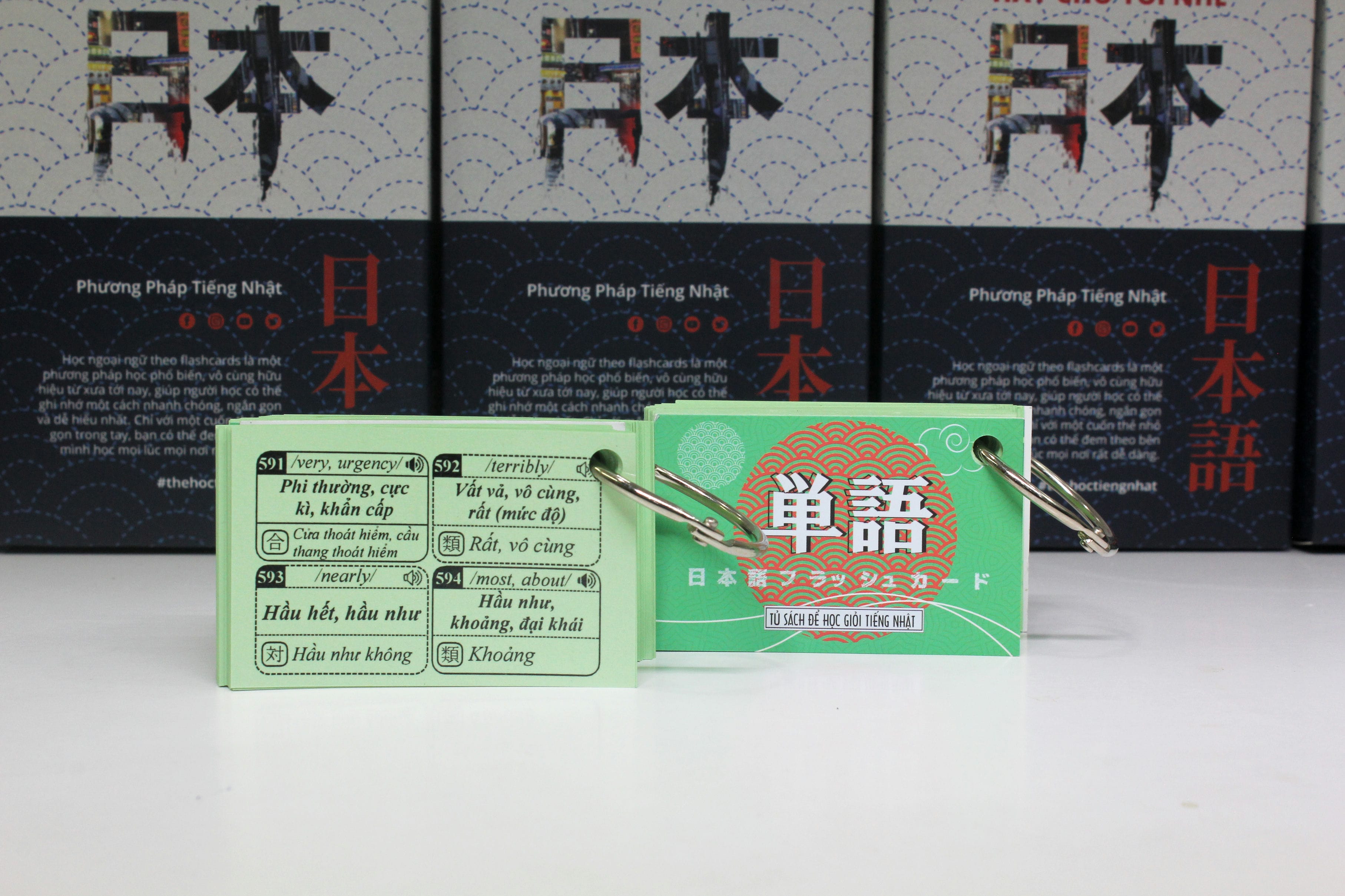 FLASHCARD - THẺ HỌC TỪ VỰNG N3 - 2 XẤP