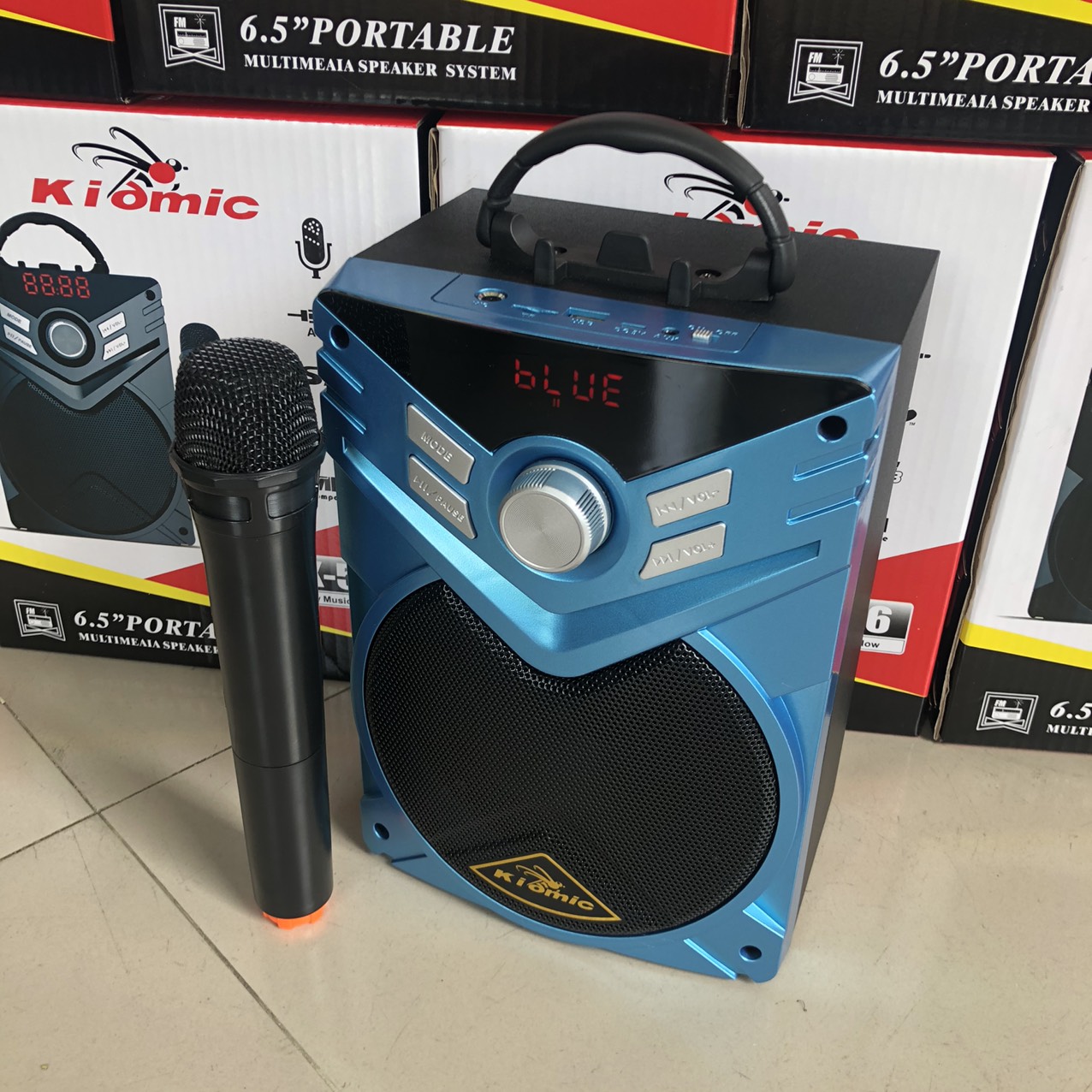 [HCM]Loa bluetooth chuyen nghe nhạc hat karaoke trợ giảng am thanh cực hay KIOMIC K56