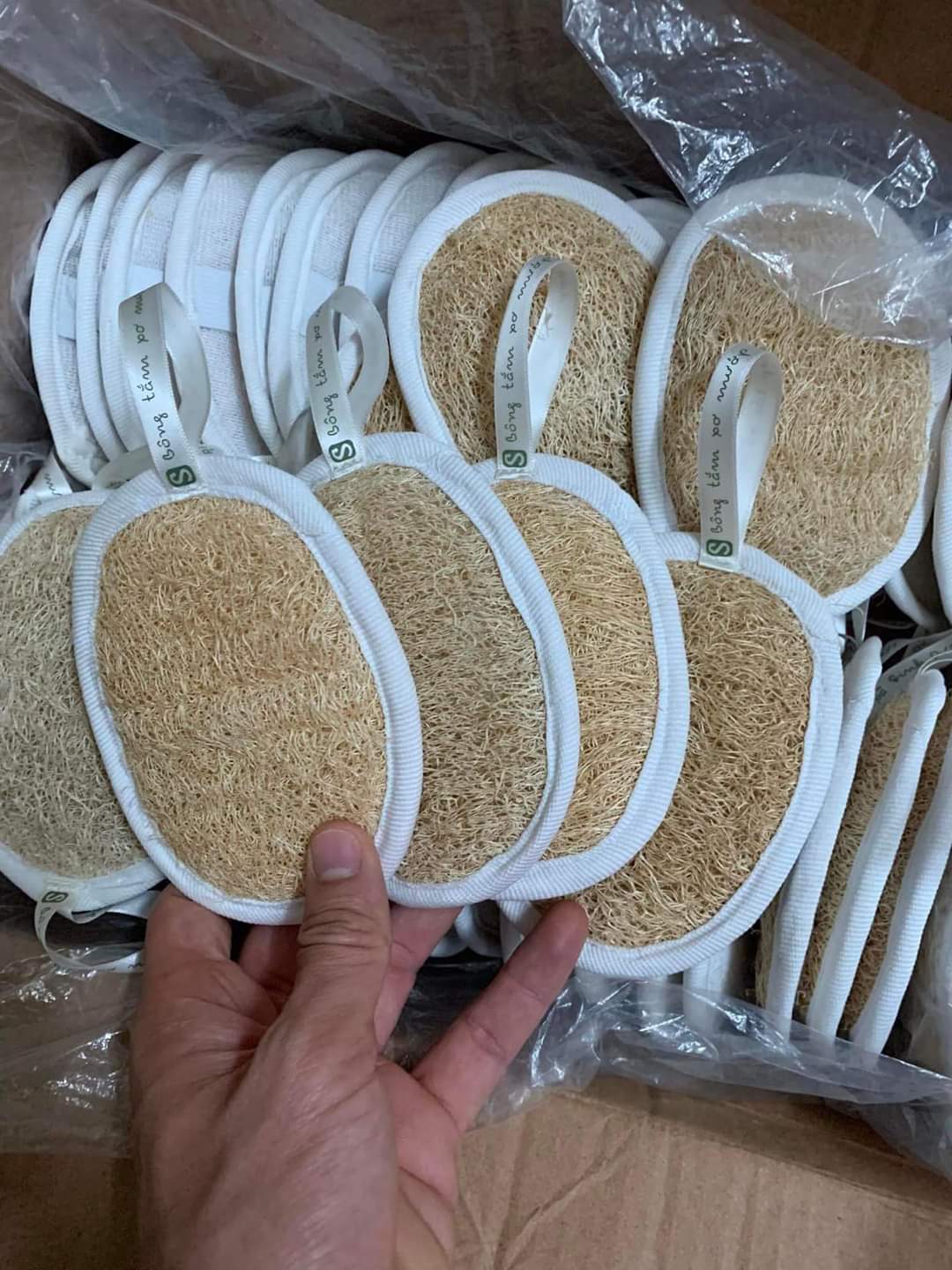 BÔNG TẮM XƠ MƯỚP HỮU CƠ HTX SINH DƯỢC