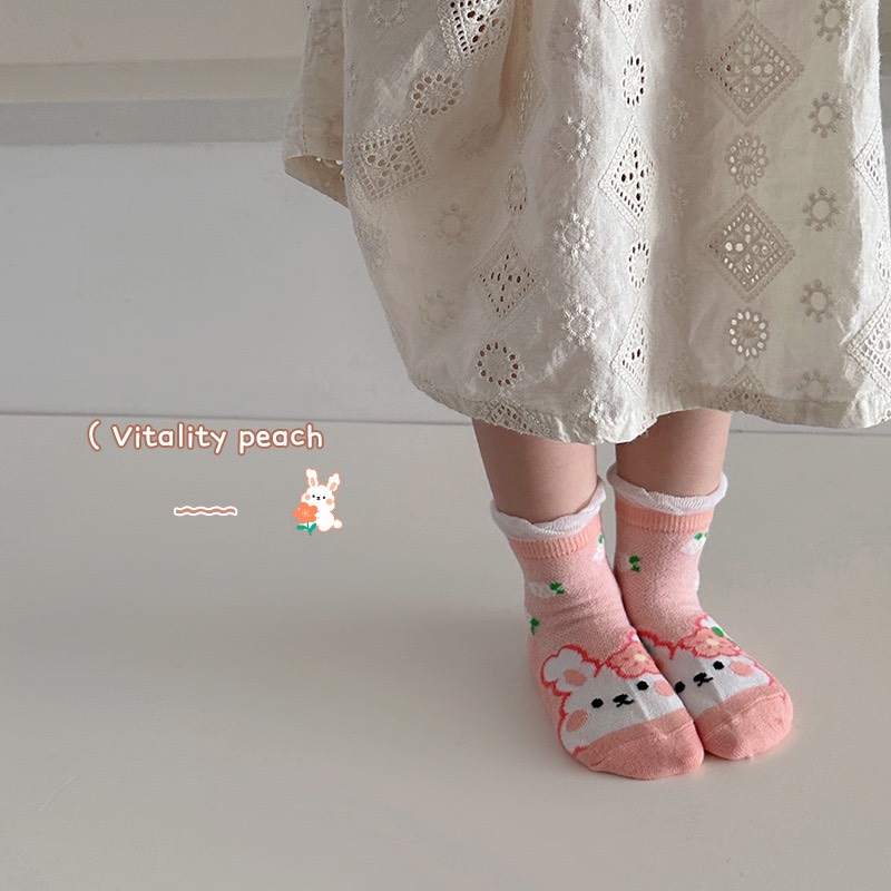 Set 5 Đôi Tất Vớ Hàn Mềm Mịn Cho Bé