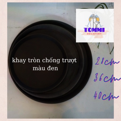 Khay Phục Vụ Chống Trơn Trượt Tròn - Dụng Cụ Pha Chế
