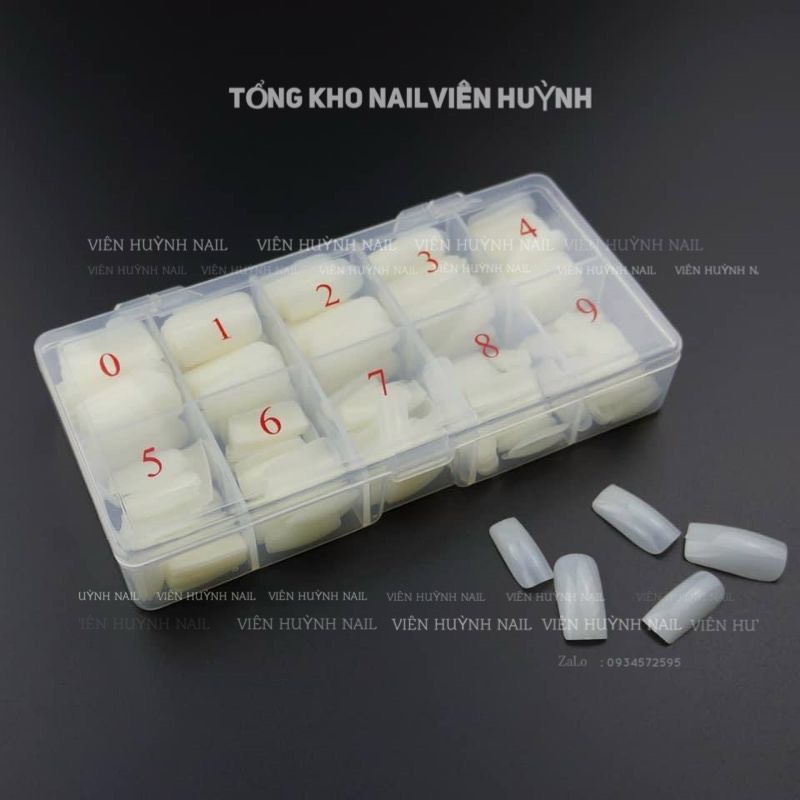 móng úp chân fom dài , hộp 500 đủ size