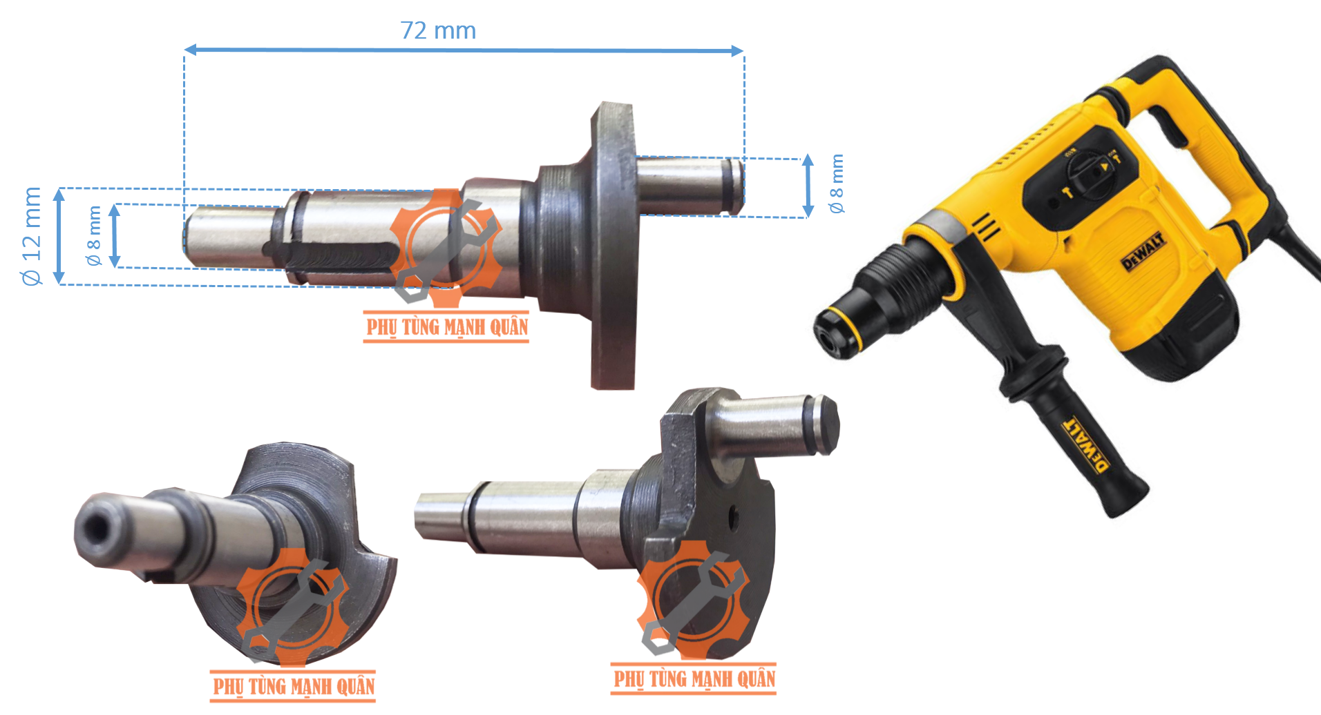 Trục khửu khoan đục (cốt dên khoan đục)