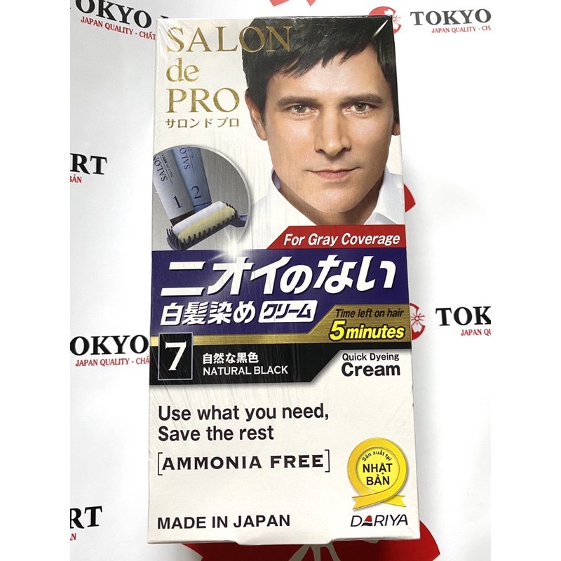 Kem Nhuộm Tóc Phủ Bạc Salon De Pro MCA7 (Màu Đen Từ Nhiên)