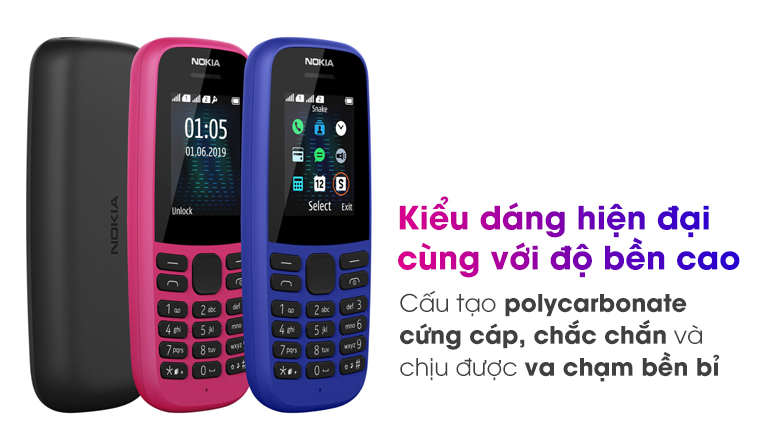 Điện Thoại Nokia 105 Single Sim- Hàng Chính Hãng